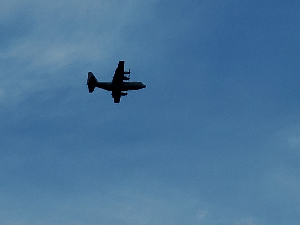 C-130 Hercules training operations at Fort McCoy