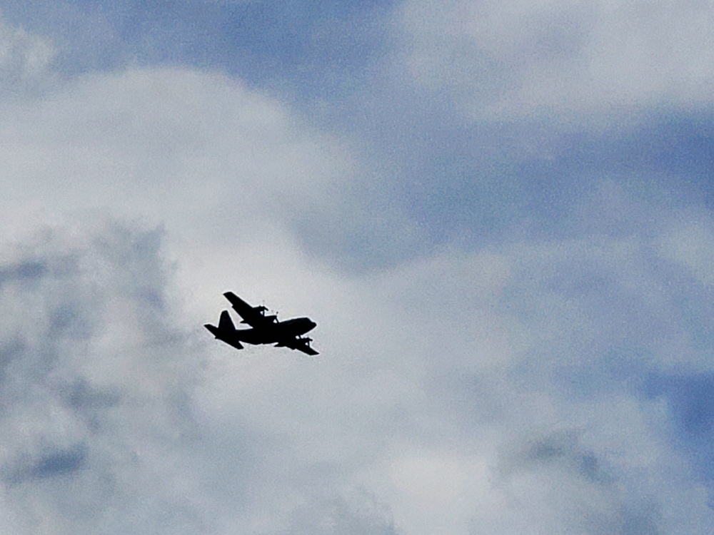 C-130 Hercules training operations at Fort McCoy