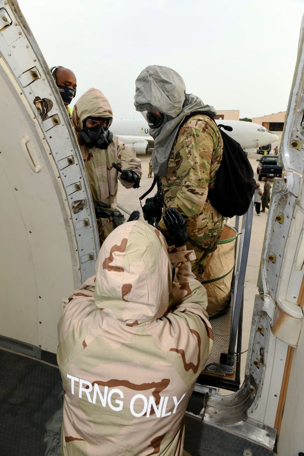 Team JSTARS aircrew, maintainers launch mission during CBRNE training event