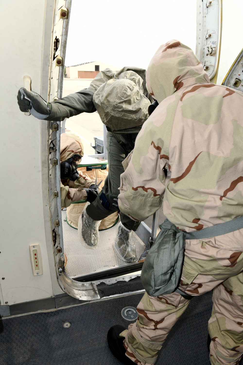 Team JSTARS aircrew, maintainers launch mission during CBRNE training event