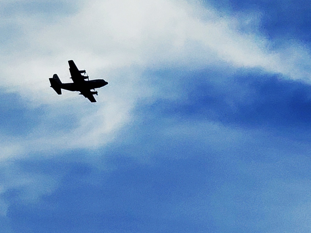 C-130 Hercules training operations at Fort McCoy