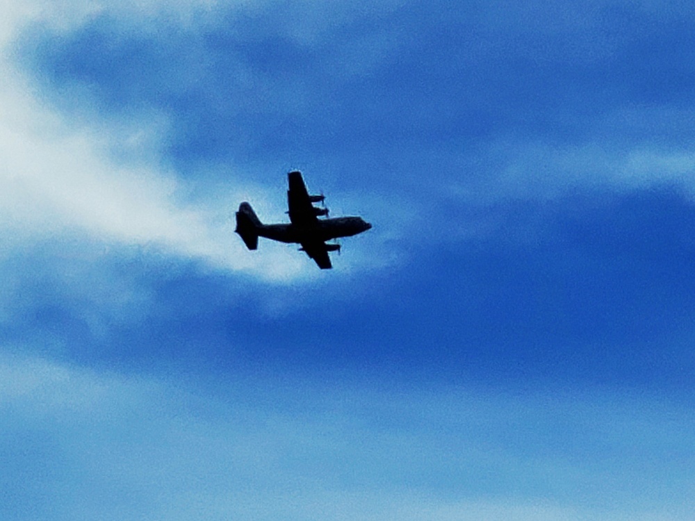 C-130 Hercules training operations at Fort McCoy