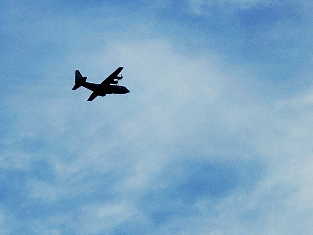 C-130 Hercules training operations at Fort McCoy
