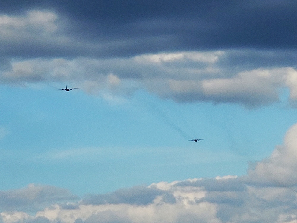 C-130 Hercules training operations at Fort McCoy