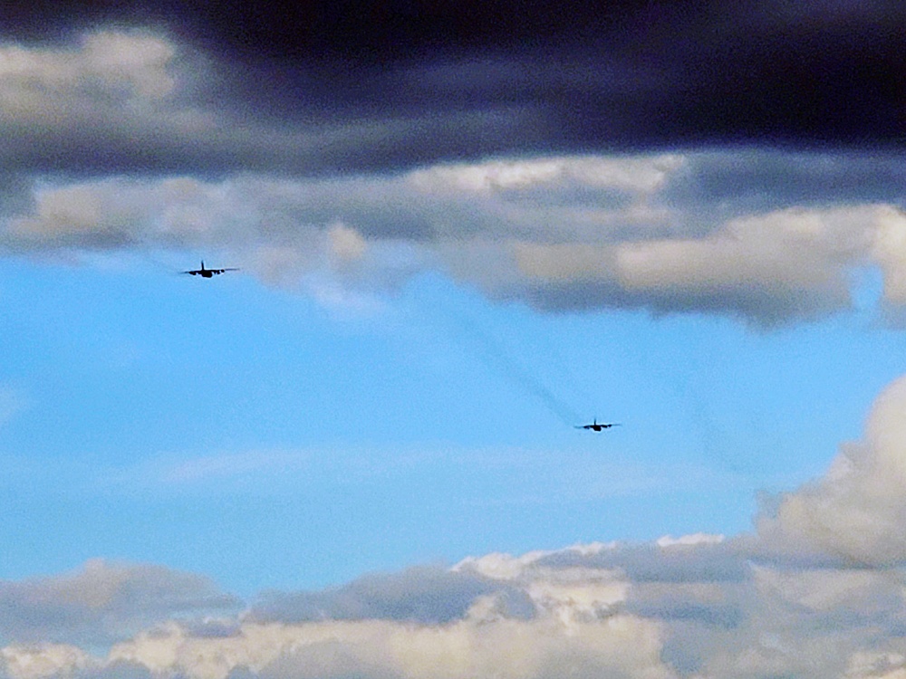 C-130 Hercules training operations at Fort McCoy