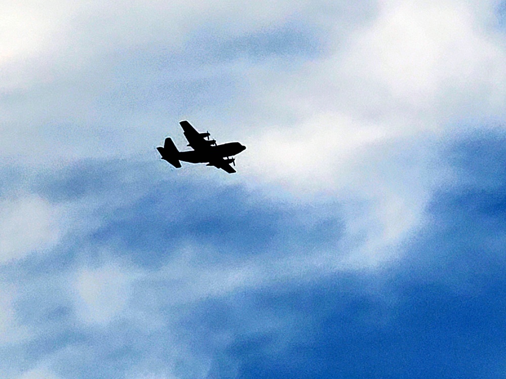 C-130 Hercules training operations at Fort McCoy