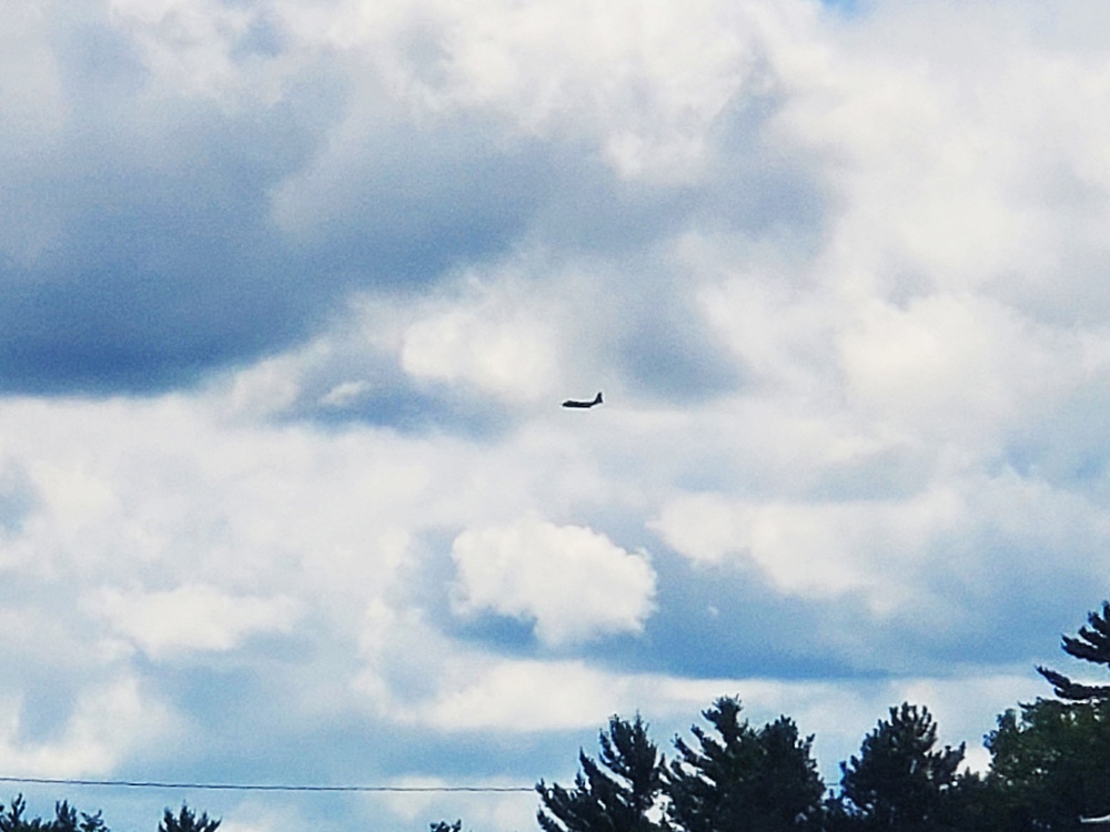 C-130 Hercules training operations at Fort McCoy