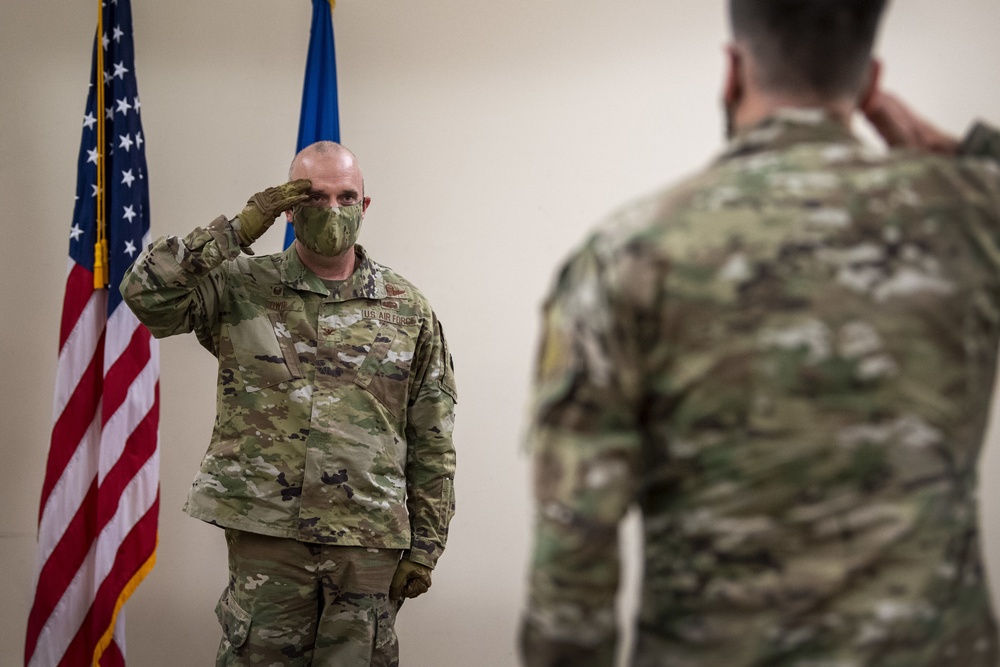 3d ASOG hosts modified Change of Command during COVID