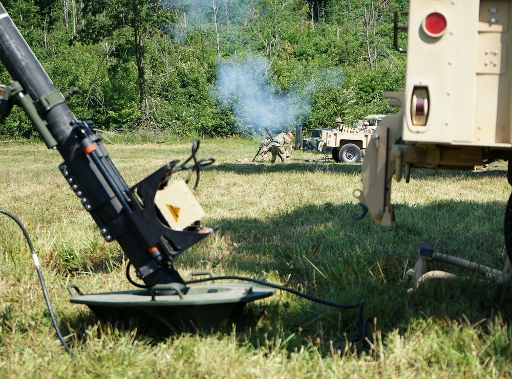 Hang it! PA Guard Soldiers deploy 120mm mortars during Annual Training