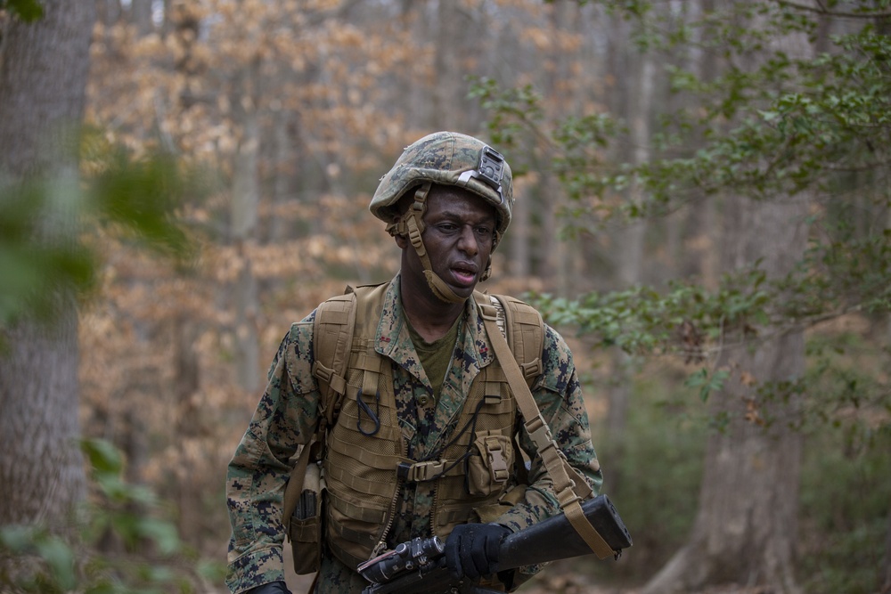 Warrant Officers run the Endurance Course