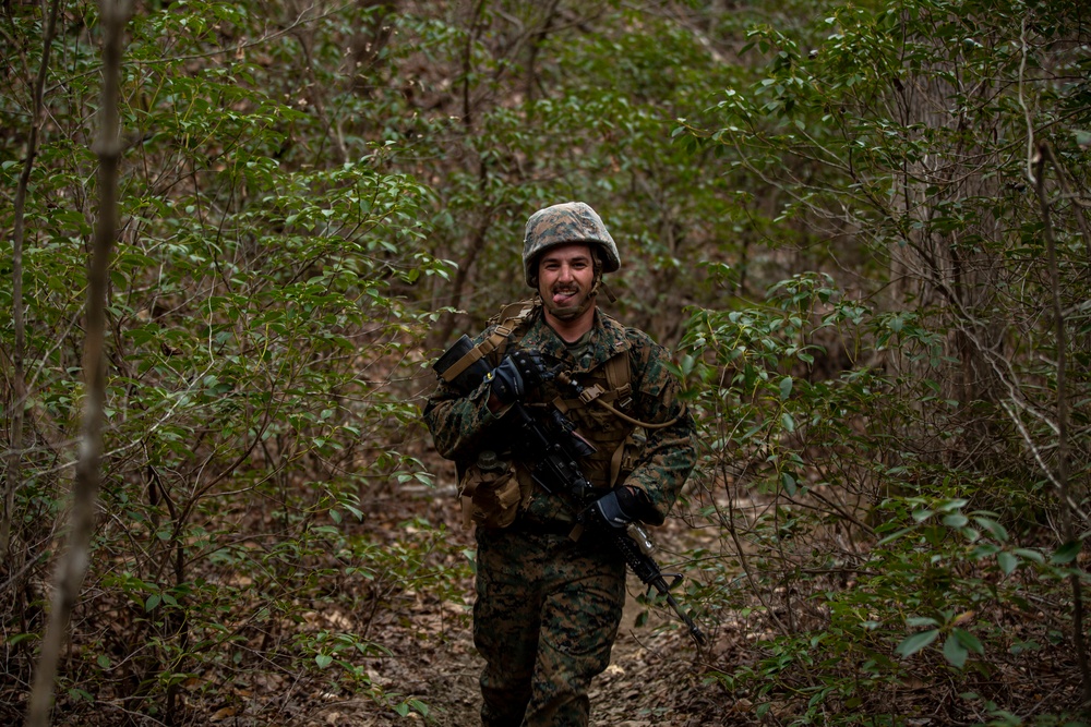 Warrant Officers run the Endurance Course