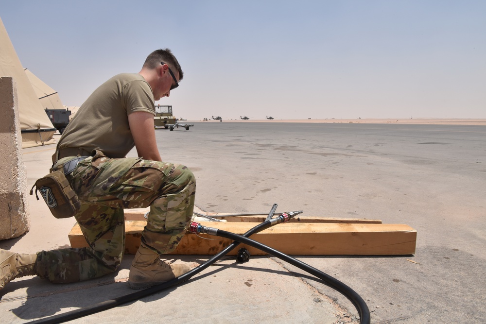 378th EMXS Airmen use Innovation to test hydraulics