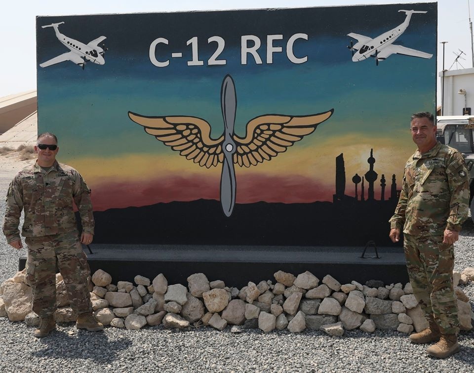 Task Force Spartan Aviators Meet with Kuwait Air Force