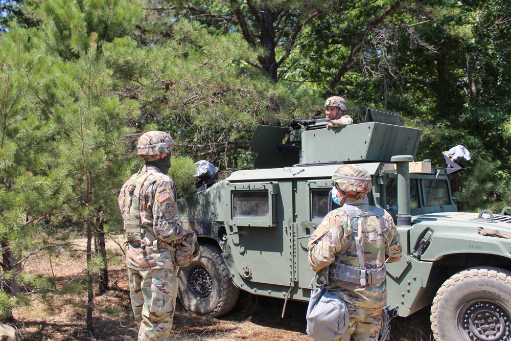 Col. Michael Charnley visits Soldiers in Long Island during their Annual Training