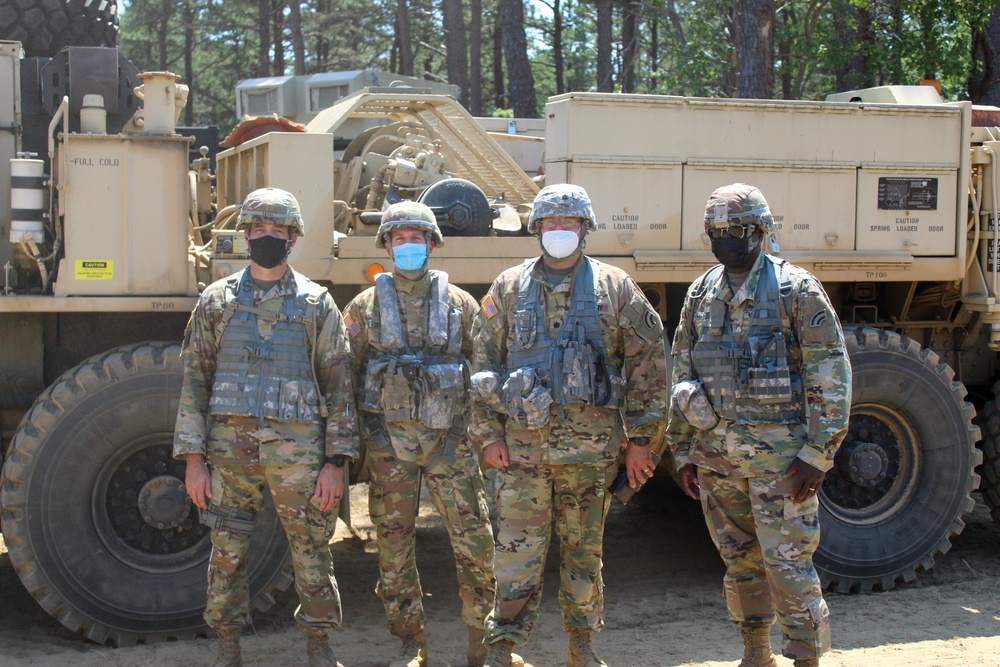 Col. Michael Charnley visits Soldiers in Long Island during their Annual Training