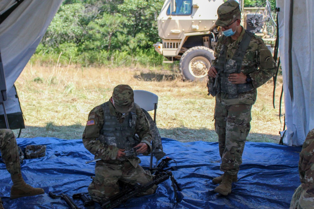 Col. Michael Charnley visits Soldiers in Long Island during their Annual Training