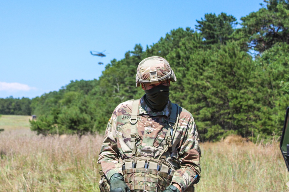 Col. Michael Charnley visits Soldiers in Long Island during their Annual Training