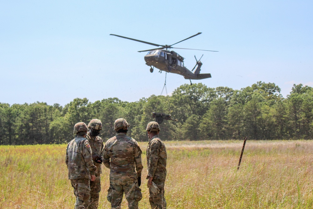Col. Michael Charnley visits Soldiers in Long Island during their Annual Training