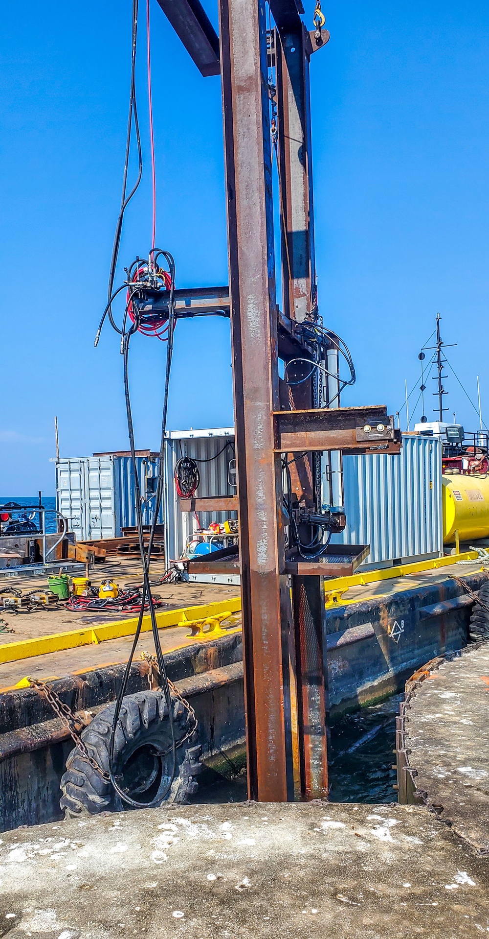 Lorain Harbor dive platform