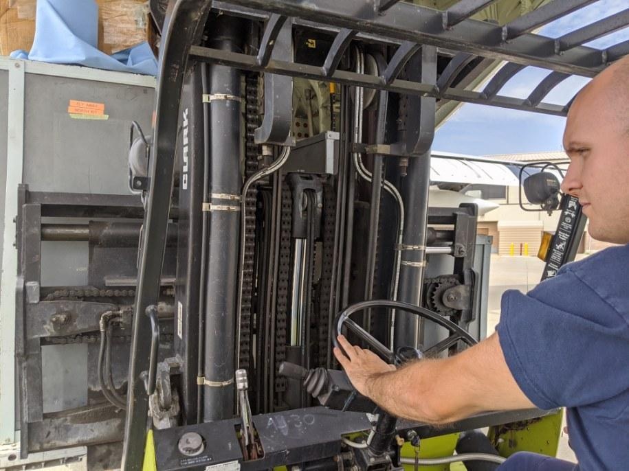 Air Crews at Air Station Elizabeth City prepare ahead of Isaias