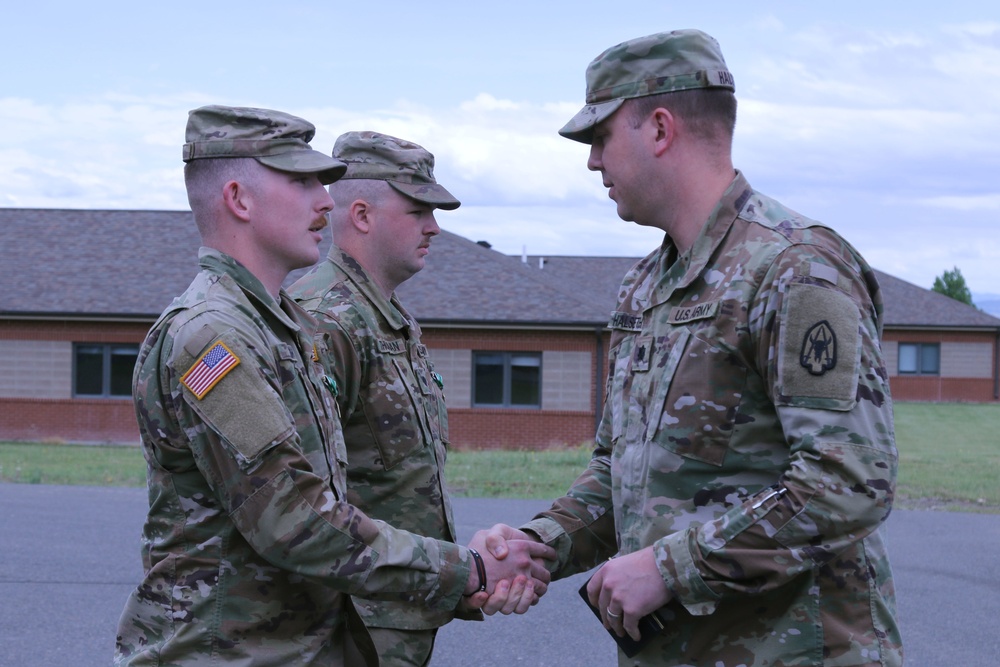 Montana Army National Guard Soldiers receive Army Commendation Medal