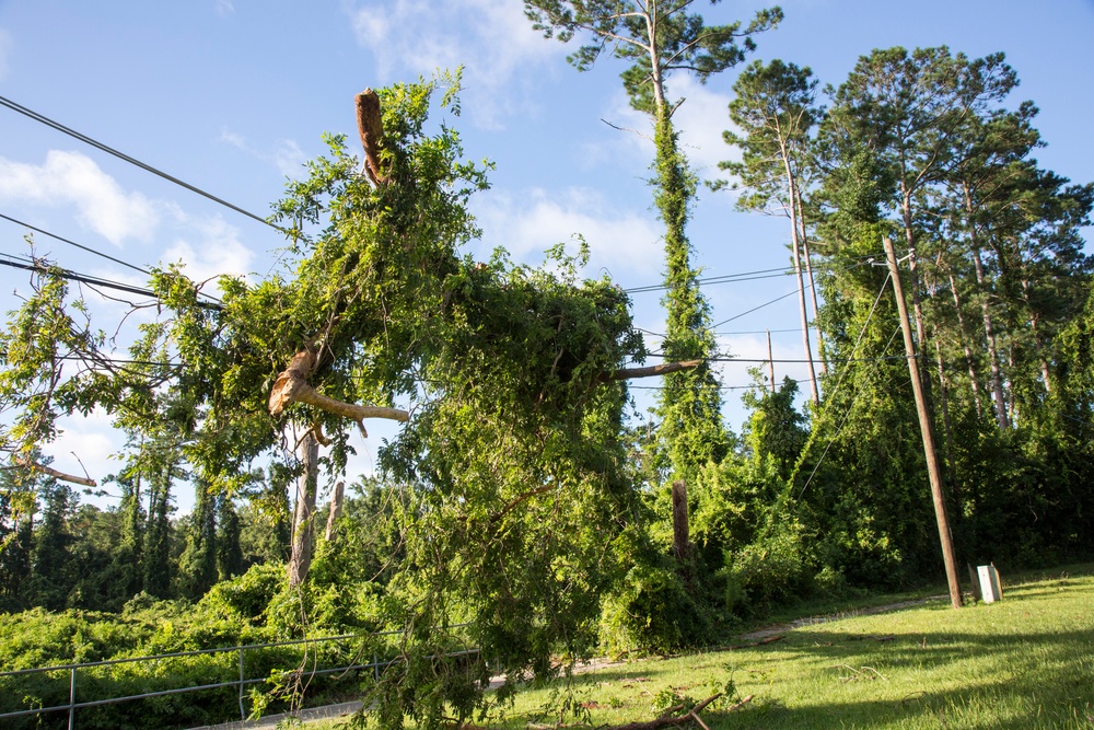 MCB Camp Lejeune clean up of Hurricane Isaias