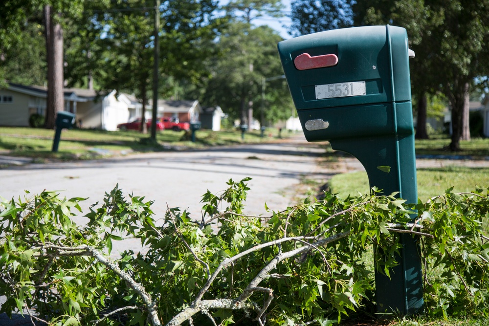 MCB Camp Lejeune clean up of Hurricane Isaias