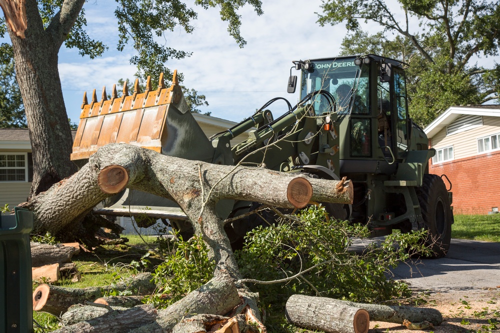 MCB Camp Lejeune clean up of Hurricane Isaias