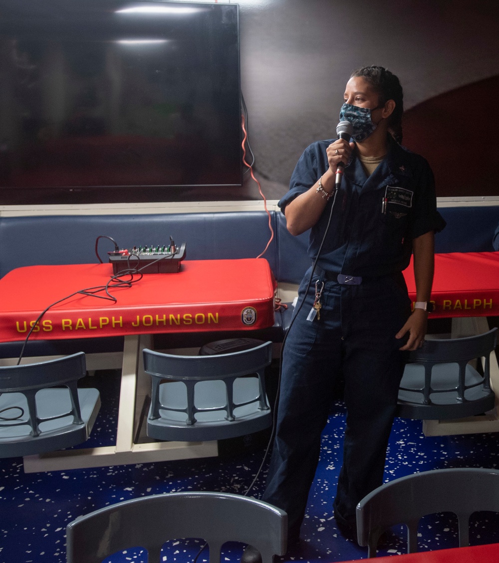 USS Ralph Johnson Holds Slam Poetry Event
