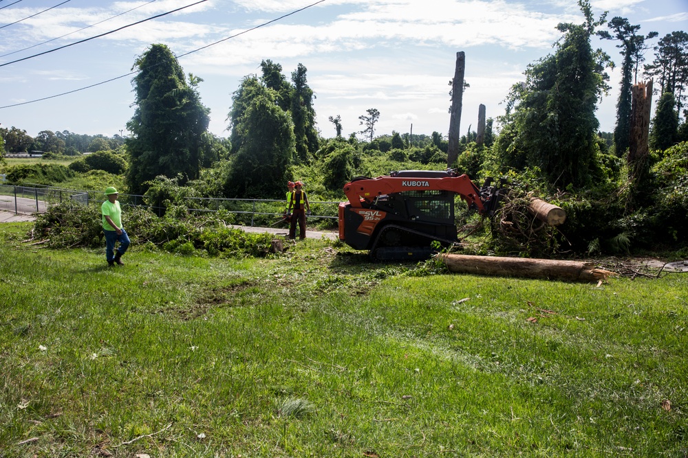 MCB Camp Lejeune clean up of Hurricane Isaias