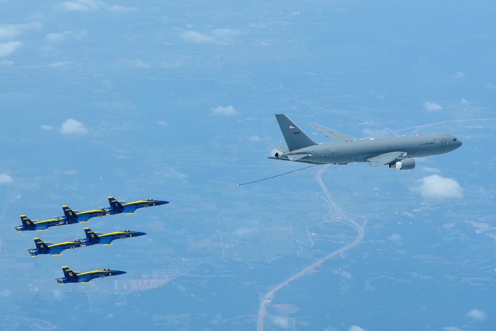 931 ARW refuels Blue Angels for  first time with KC-46
