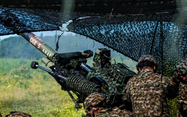 2-122 Field Artillery conducts live fire.