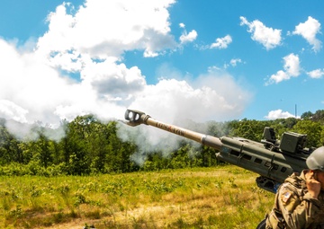 2-122 Field Artillery conducts live fire.
