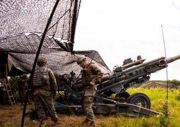 2-122 Field Artillery conducts live fire.
