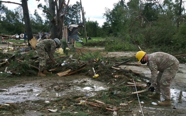 Soldiers and Airmen of the NC National Guard supporting State partners in the  aftermath of Hurricane Isaias.