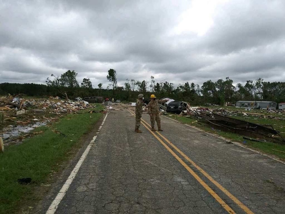 Soldiers and Airmen of the NC National Guard supporting State partners in the  aftermath of Hurricane Isaias.