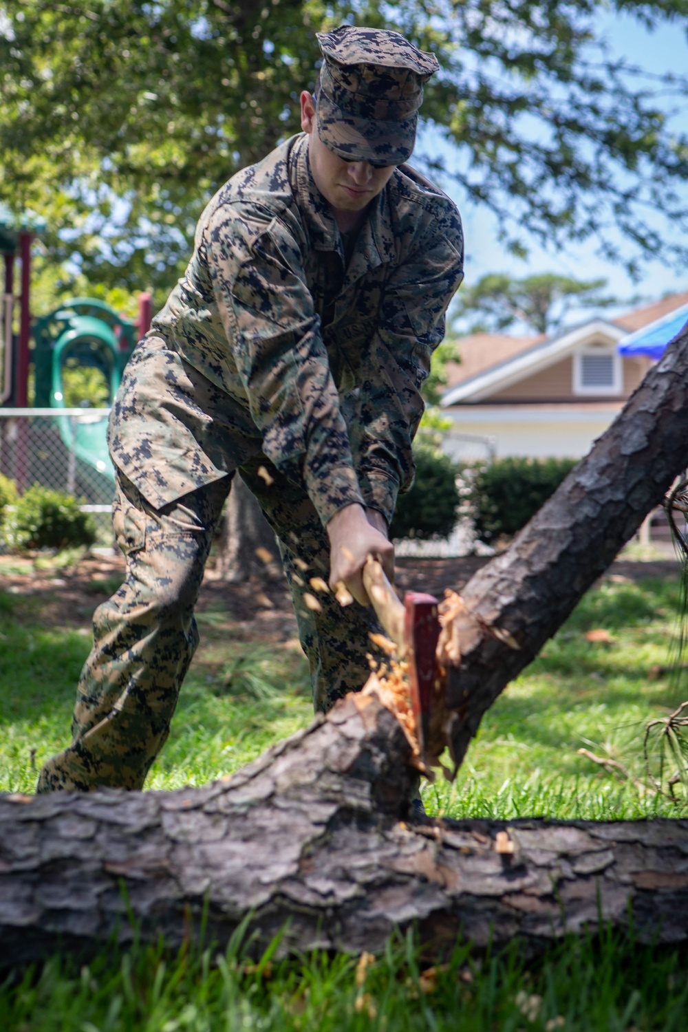 MCB Camp Lejeune clean up of Hurricane Isaias