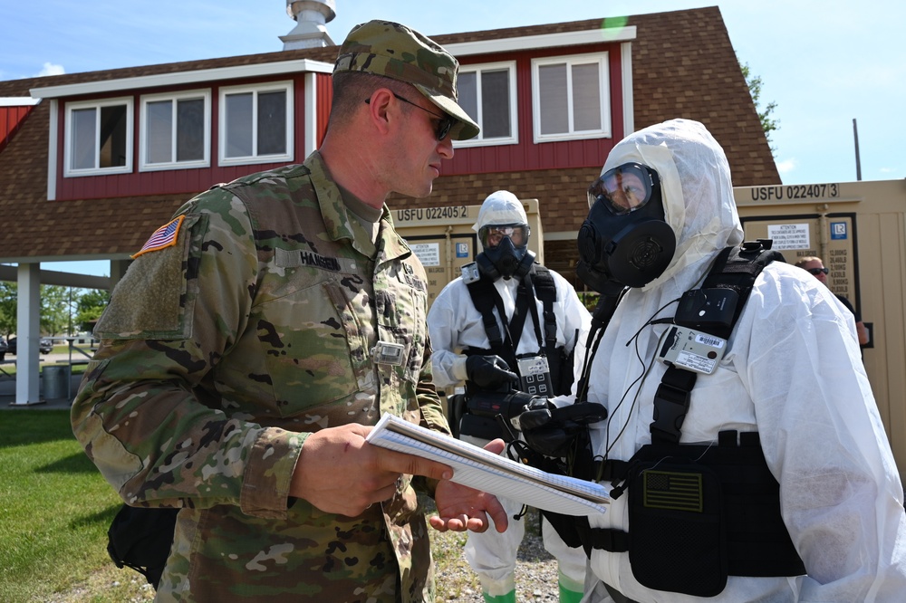 HAZMAT training conducted at the N.D. Air National Guard Regional Training Site
