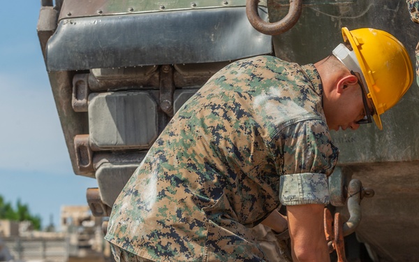 US Marine task force assists in 2nd Tank Battalion drawdown