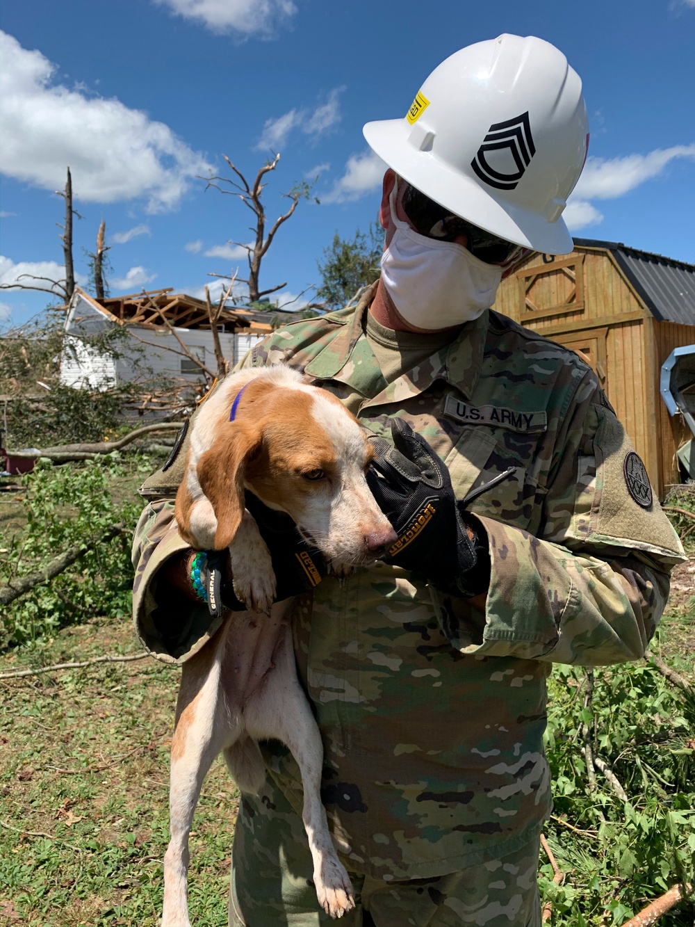NCNG Engineers Support Hurricane Isaias Recovery Efforts