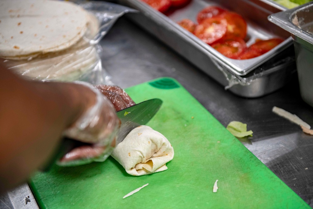 USS Shiloh Meal Preparation