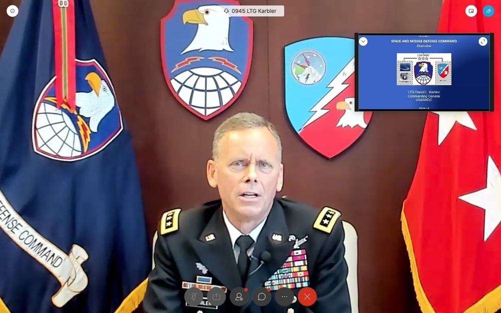 SMDC leader gives command update during virtual symposium