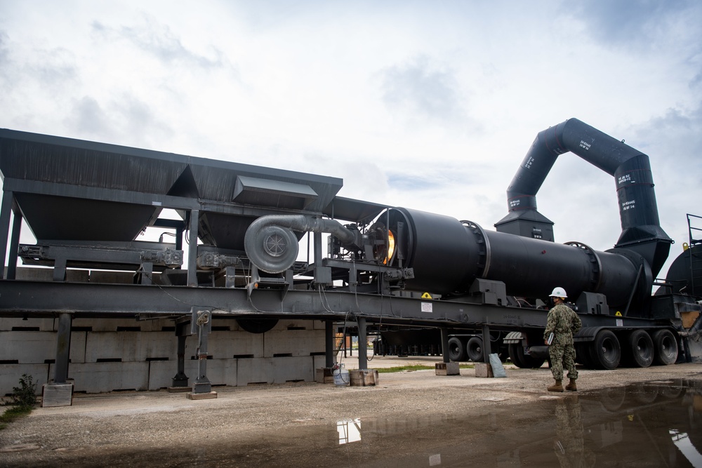 NMCB 3 Maintains Asphalt Batch Plant on board Naval Base Guam