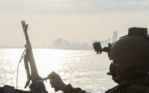 CTF 56 Mark VI Boats Escorts U.S. Army Vessel