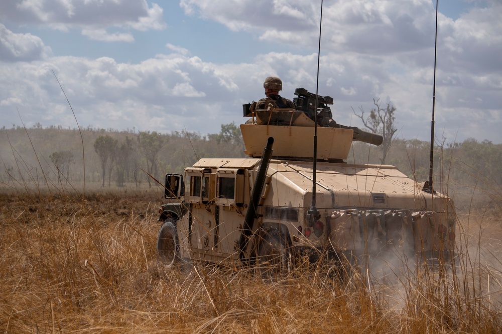 Thunder Down Under - Marines conduct fire, movement scenarios in humvees