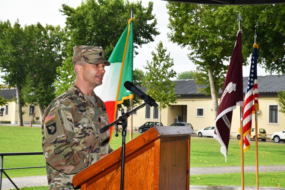 Public Health Activity- Italy, Change of Command Ceremony