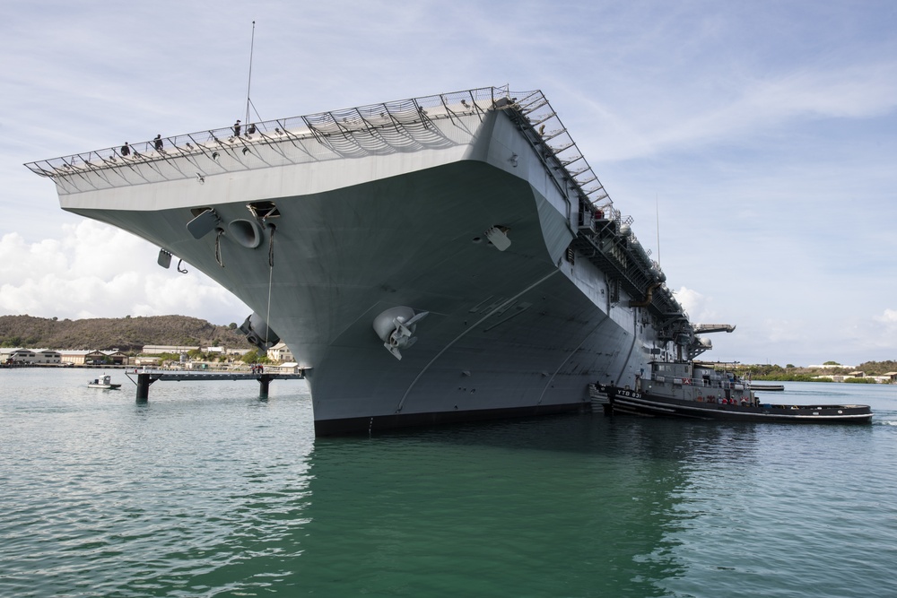 USS Tripoli (LHA 7) arrives at Naval Station Guantanamo Bay