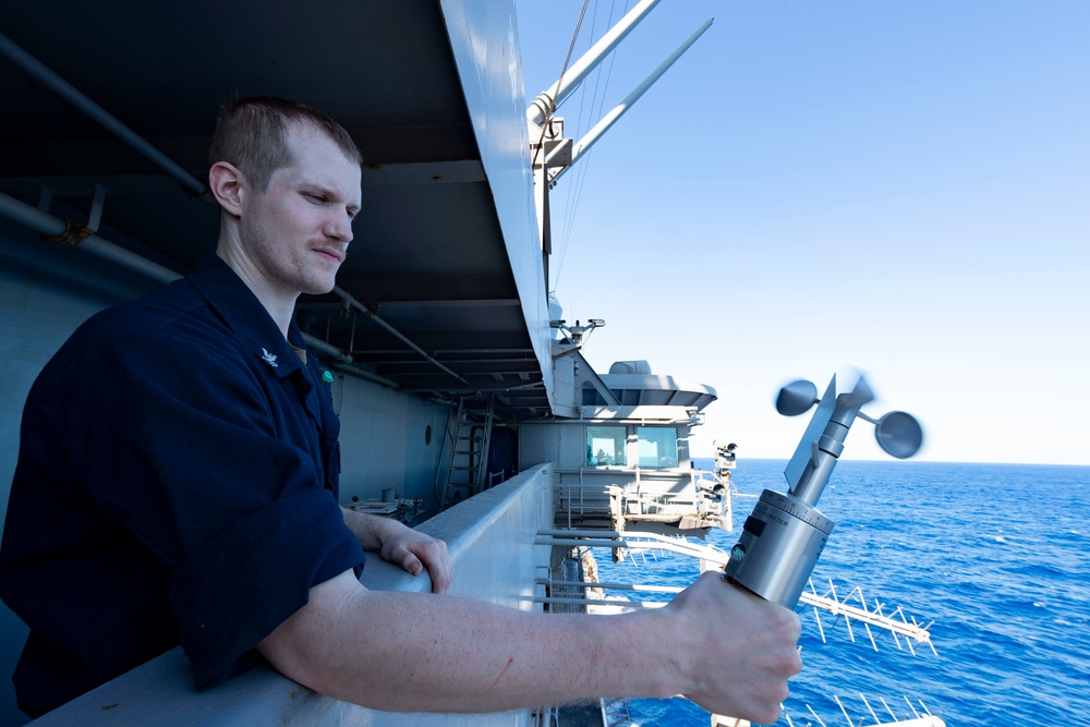 Ike Supports Naval Operations in the Atlantic Ocean