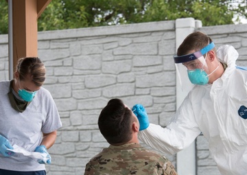 167 AW COVID swab team services wing, community, state