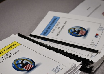 Airmen, Soldiers practice emergency response during DLA fuel spill prevention, response training